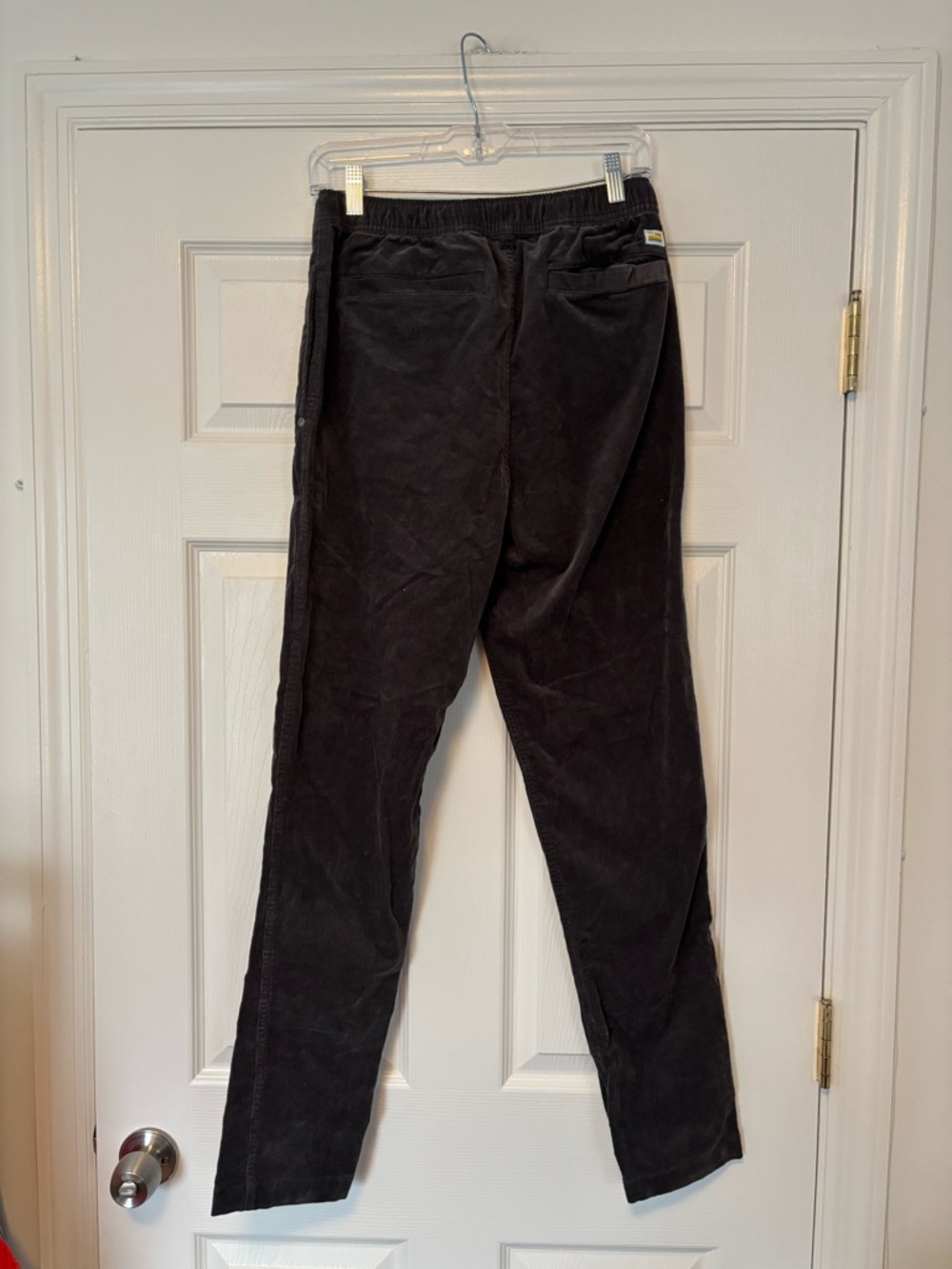 Vuori Optimist Corduroy Pants Charcol  Grey Men’s Small Stretch Drawstring
